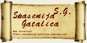 Spasenija Gatalica vizit kartica
